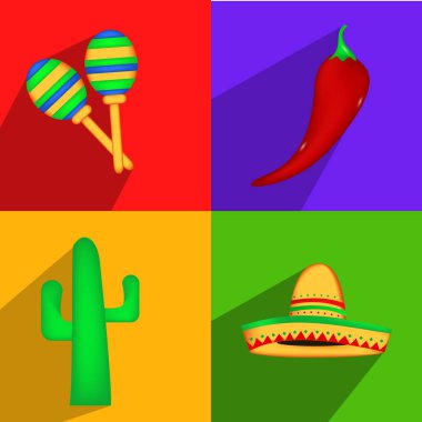 Arka plan illüstrasyon Cinco De Mayo için