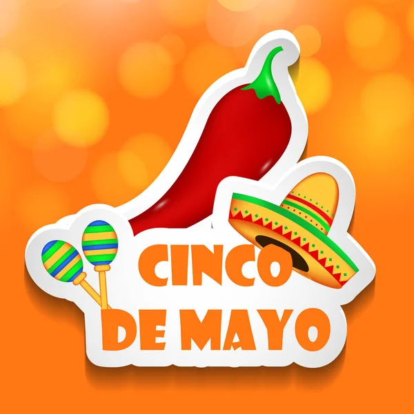 Illustration Fond Pour Cinco Mayo — Image vectorielle