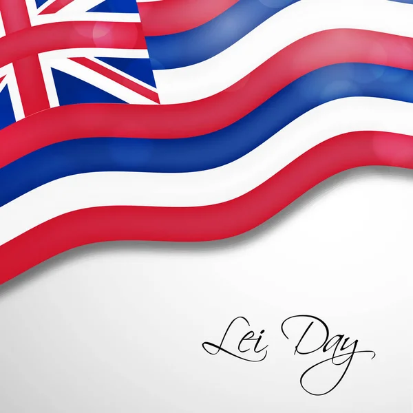 Illustration Background Hawaiian Lei Day — Stock Vector