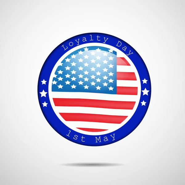 Ilustración Usa Loyalty Day Background — Vector de stock