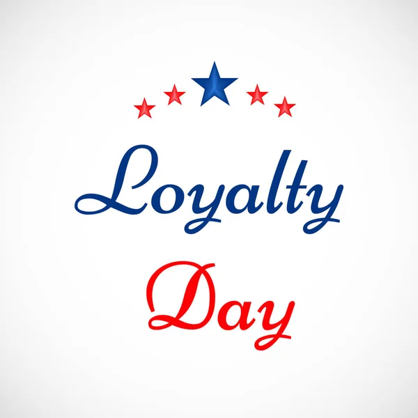 Ilustración Usa Loyalty Day Background — Vector de stock