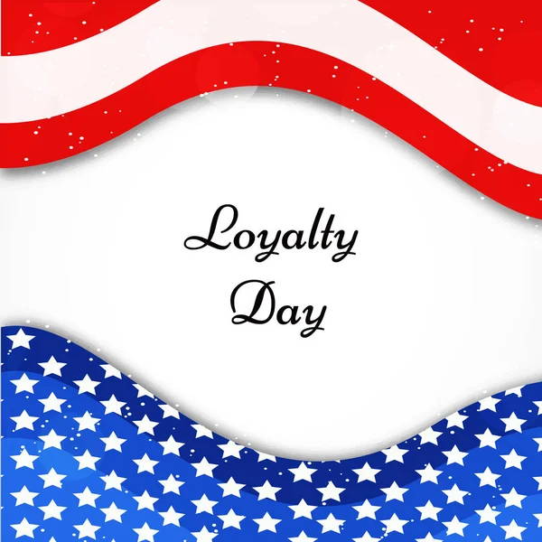 Ilustración Usa Loyalty Day Background — Vector de stock