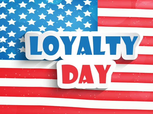 Ilustración Usa Loyalty Day Background — Vector de stock