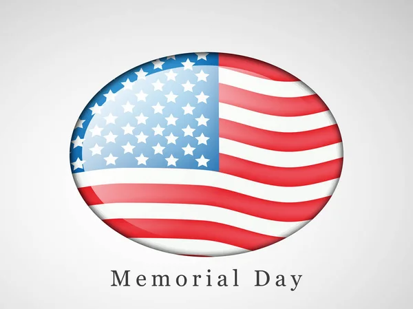 Illustration Arrière Plan Usa Memorial Day — Image vectorielle