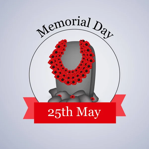 Ilustración Usa Memorial Day Background — Vector de stock