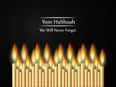 Yahudi Yom Hashoah anma günü arka plan