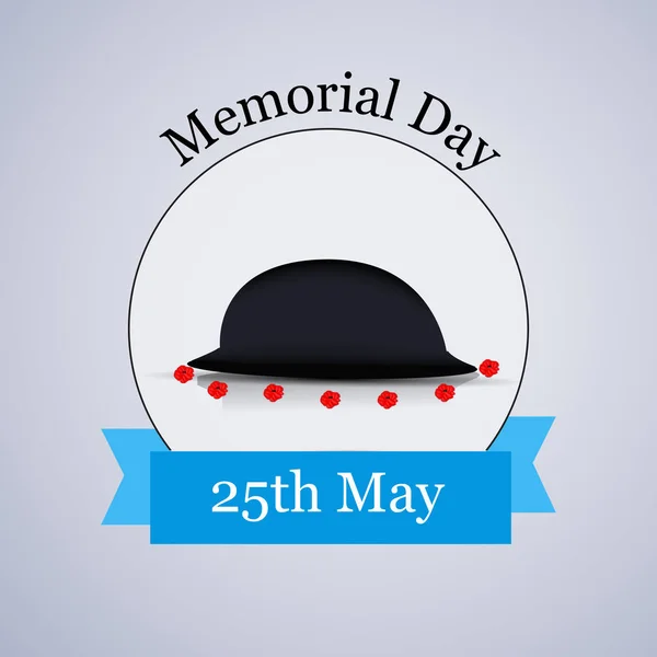 Ilustración Usa Memorial Day Background — Vector de stock