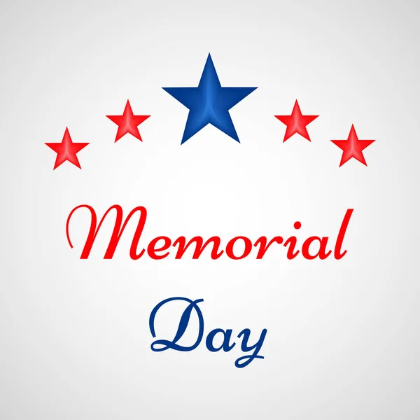 Ilustración Usa Memorial Day Background — Vector de stock