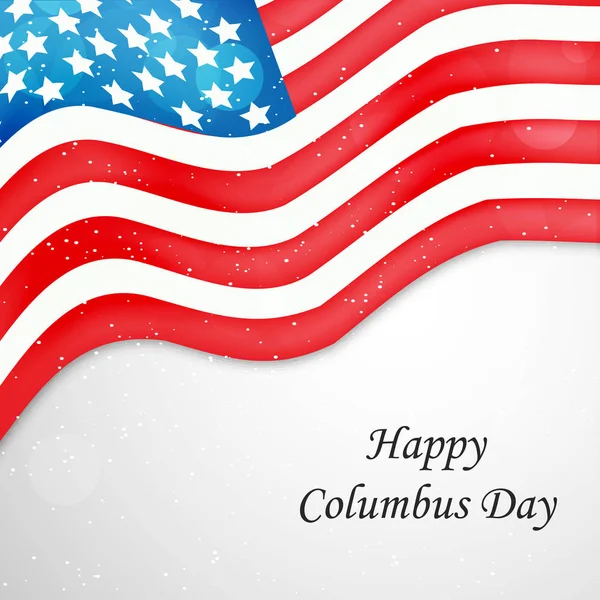 Ilustración Usa Columbus Day Background — Vector de stock