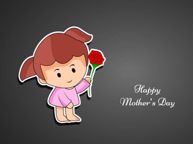 Arka plan illüstrasyon anneler günü için