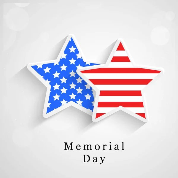 Ilustración Usa Memorial Day Background — Vector de stock