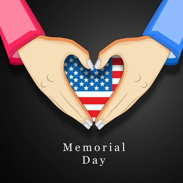 Ilustración Usa Memorial Day Background — Archivo Imágenes Vectoriales