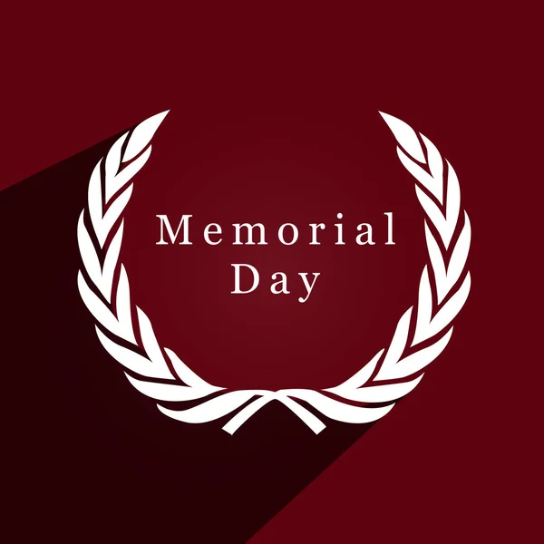 Illustration Arrière Plan Usa Memorial Day — Image vectorielle