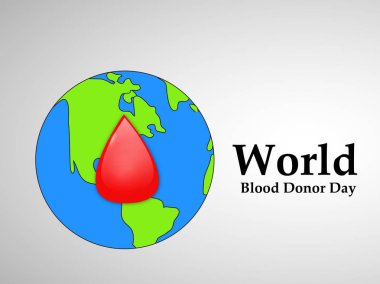 Arka plan illüstrasyon dünya kan donör günü için