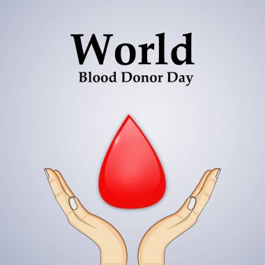 Arka plan illüstrasyon dünya kan donör günü için
