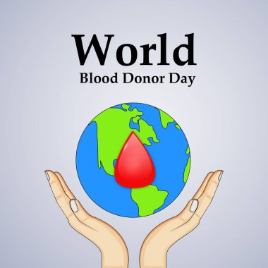 Arka plan illüstrasyon dünya kan donör günü için