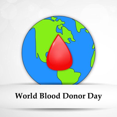 Arka plan illüstrasyon dünya kan donör günü için