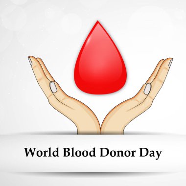 Arka plan illüstrasyon dünya kan donör günü için