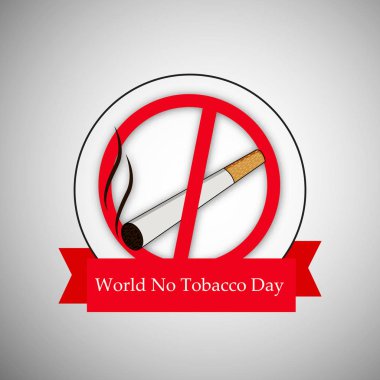 Arka plan illüstrasyon dünya Hayır tütün günü için