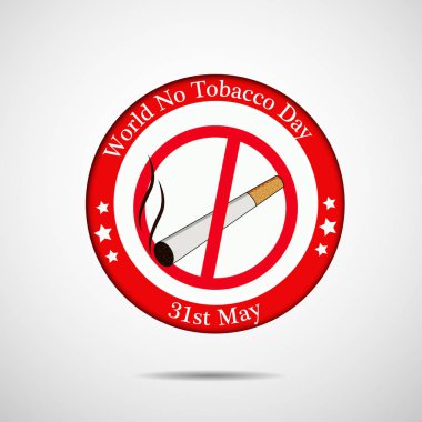 Arka plan illüstrasyon dünya Hayır tütün günü için