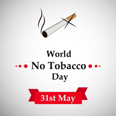 Arka plan illüstrasyon dünya Hayır tütün günü için