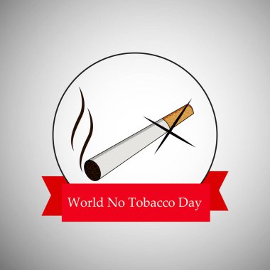 Arka plan illüstrasyon dünya Hayır tütün günü için