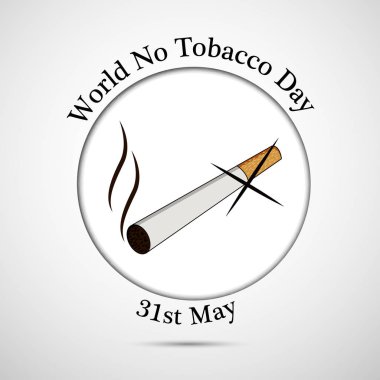 Arka plan illüstrasyon dünya Hayır tütün günü için