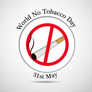 Arka plan illüstrasyon dünya Hayır tütün günü için