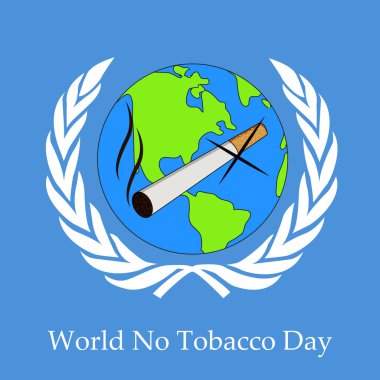 Arka plan illüstrasyon dünya Hayır tütün günü için