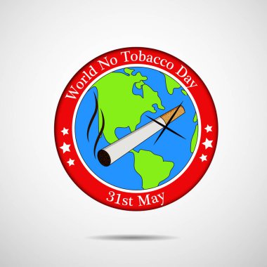 Arka plan illüstrasyon dünya Hayır tütün günü için