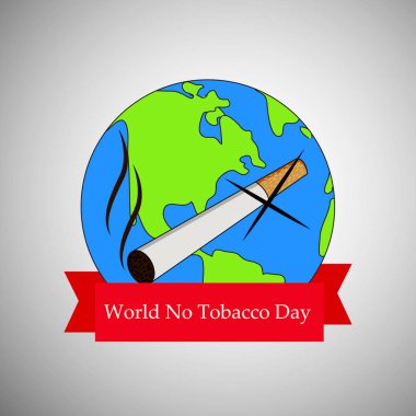 Arka plan illüstrasyon dünya Hayır tütün günü için