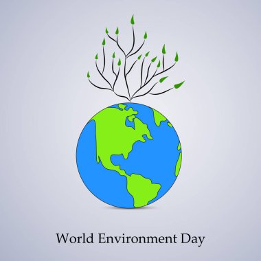 Arka plan illüstrasyon dünya çevre günü için 