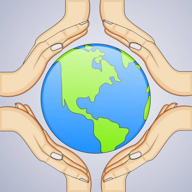 Arka plan illüstrasyon dünya çevre günü için 