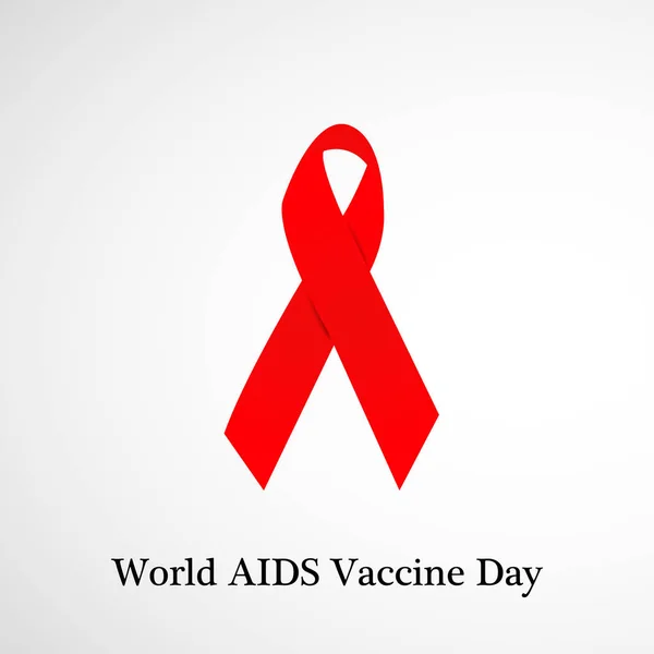 Illustrazione Dello Sfondo Giornata Mondiale Del Vaccino Contro Aids — Vettoriale Stock