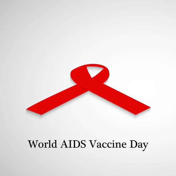 Illustrazione Dello Sfondo Giornata Mondiale Del Vaccino Contro Aids — Vettoriale Stock