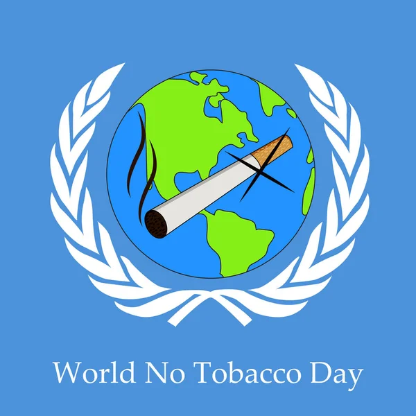 Arka plan illüstrasyon dünya Hayır tütün günü için