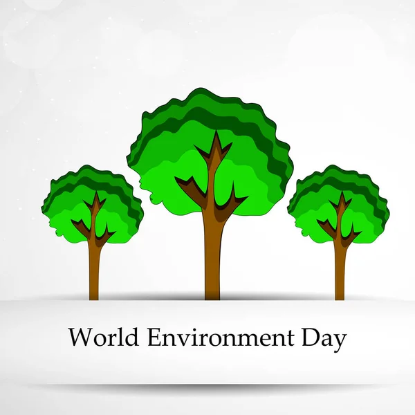 Illustration of background for World Environment Day — Stock Vector