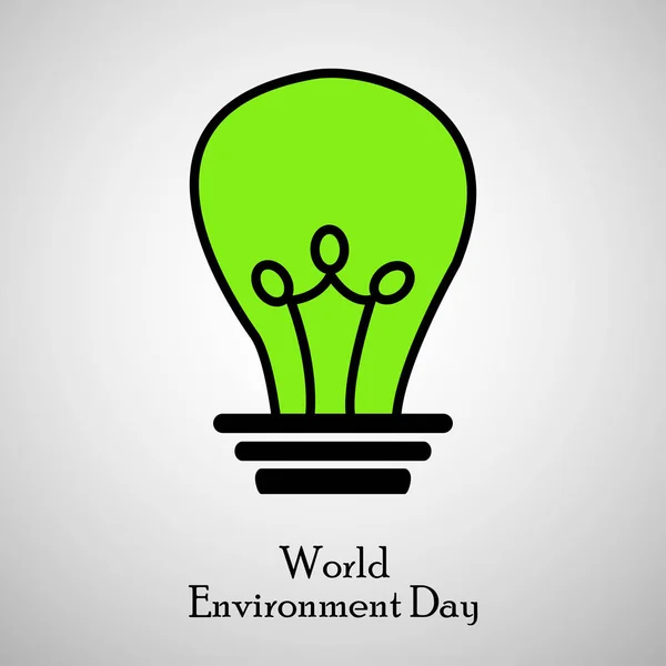 Ilustración de los antecedentes del Día Mundial del Medio Ambiente — Vector de stock