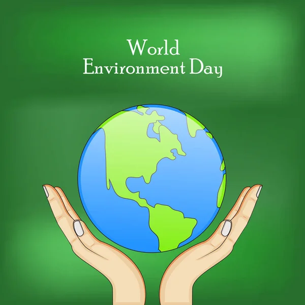Illustration of background for World Environment Day — Stock Vector