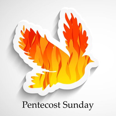 Illustration of Pentecost Sunday background clipart