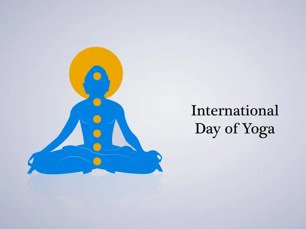 Illustration des Elements für den internationalen Yoga-Tag — Stockvektor