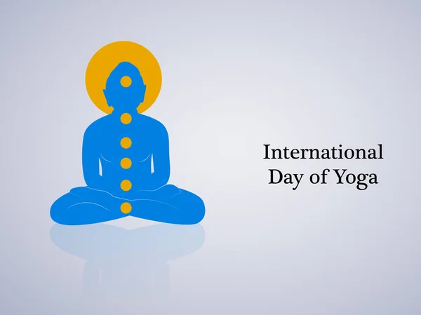 Illustration af grundstof til international yoga dag – Stock-vektor