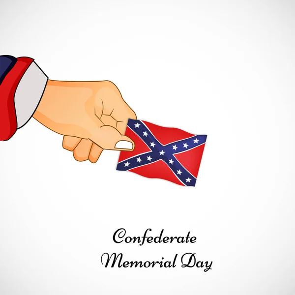 Obrázek Prvků Konfederační Pamětní Den Pozadí — Stockový vektor