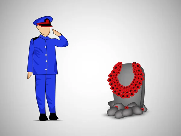 Illustratie Van Elementen Van Zuidelijke Memorial Day Achtergrond — Stockvector