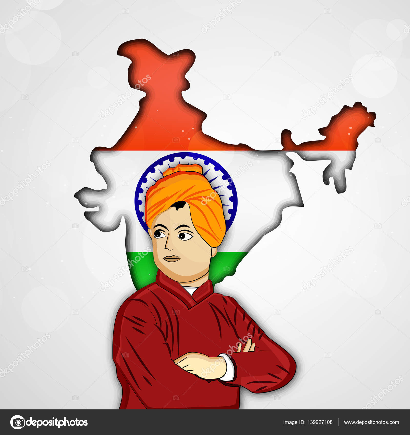 Illustration Swami Vivekanand Jayanti Background Stock Vector Image by  ©InfiniteGraphic #139927108