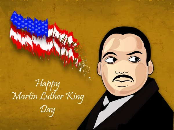 Ilustración Martin Luther King Fondo Del Día — Vector de stock