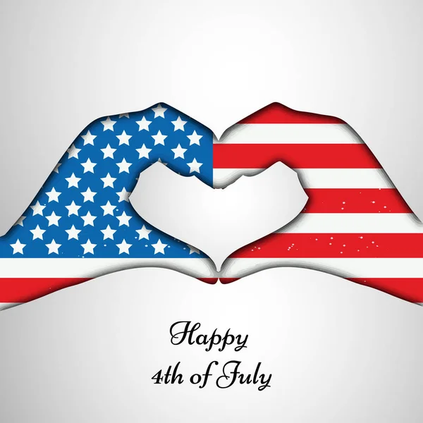 Illusztráció: háttér USA a függetlenség napja — Stock Vector