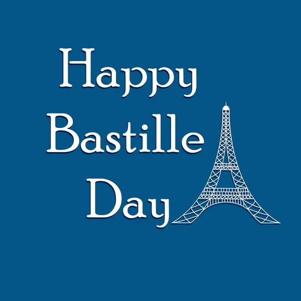 Illustration of elements for France Bastille Day background — Stock Vector