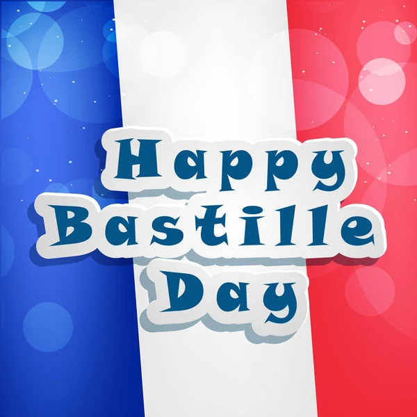 Ilustración de elementos para Francia Bastille Day background — Vector de stock