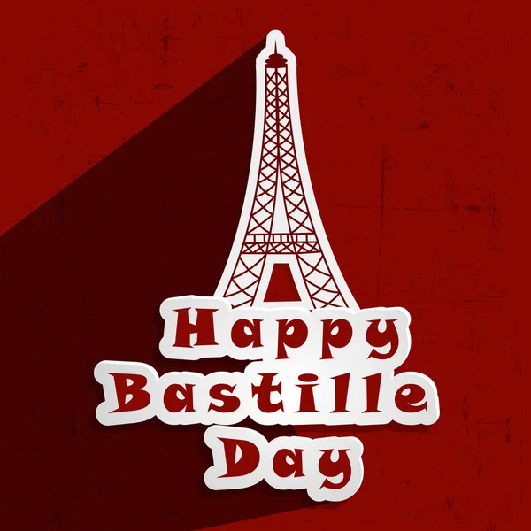Ilustração de elementos para o fundo do Dia da Bastilha da França —  Vetores de Stock